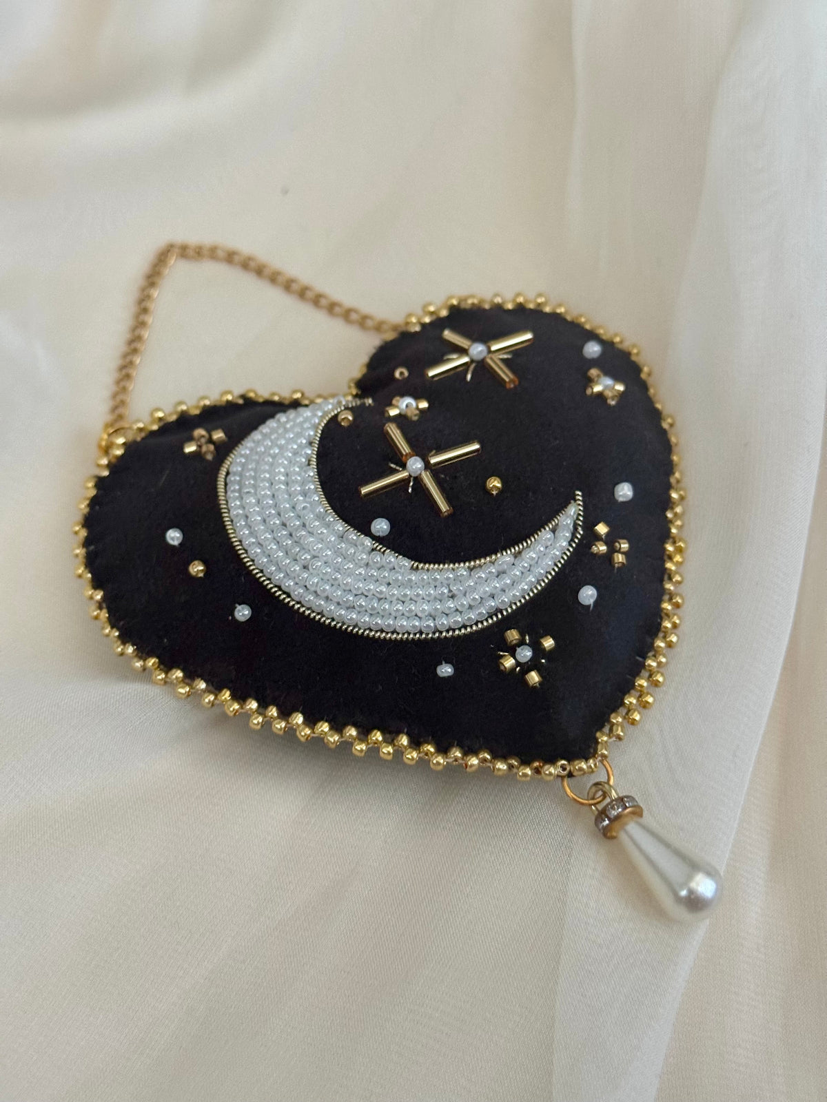 Witching Hour Black Velvet Wall Hanging