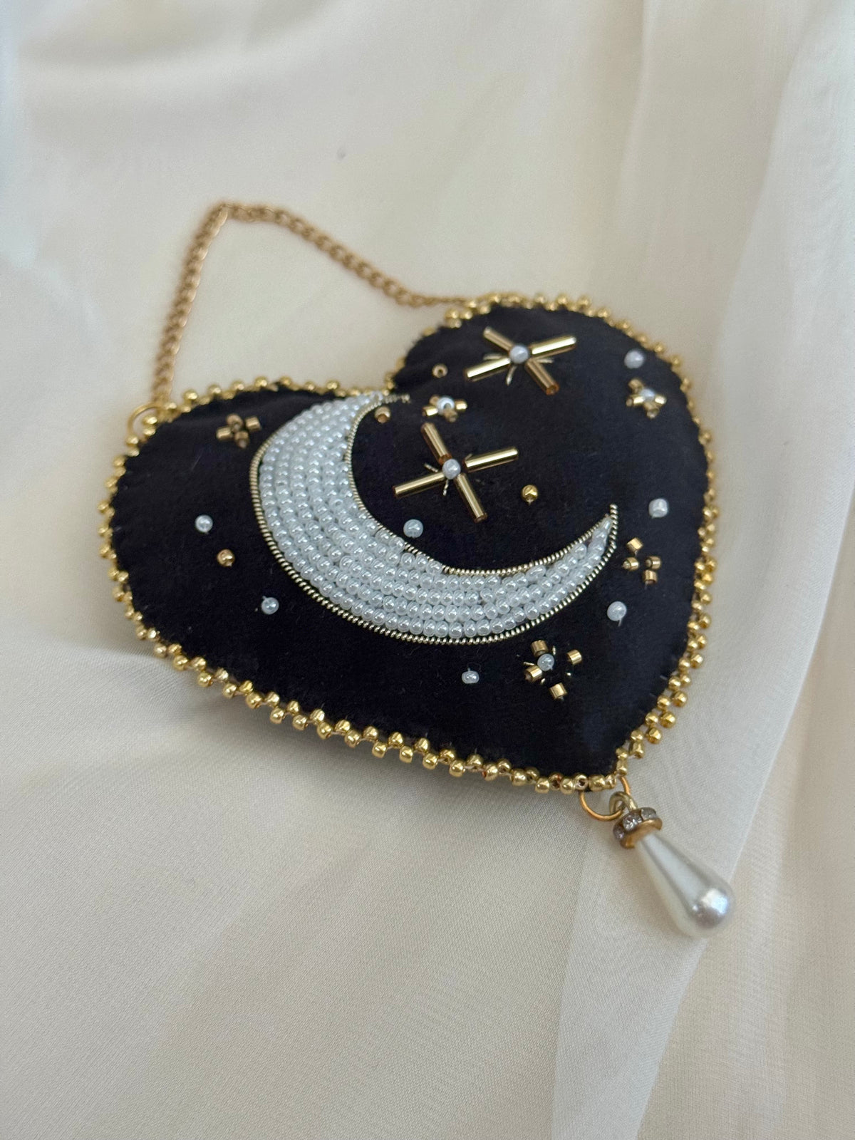 Witching Hour Black Velvet Wall Hanging