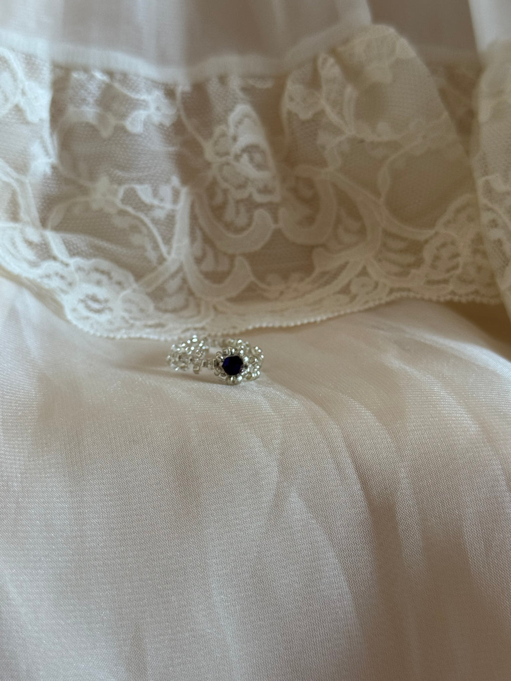 Halo Hand Beaded Ring