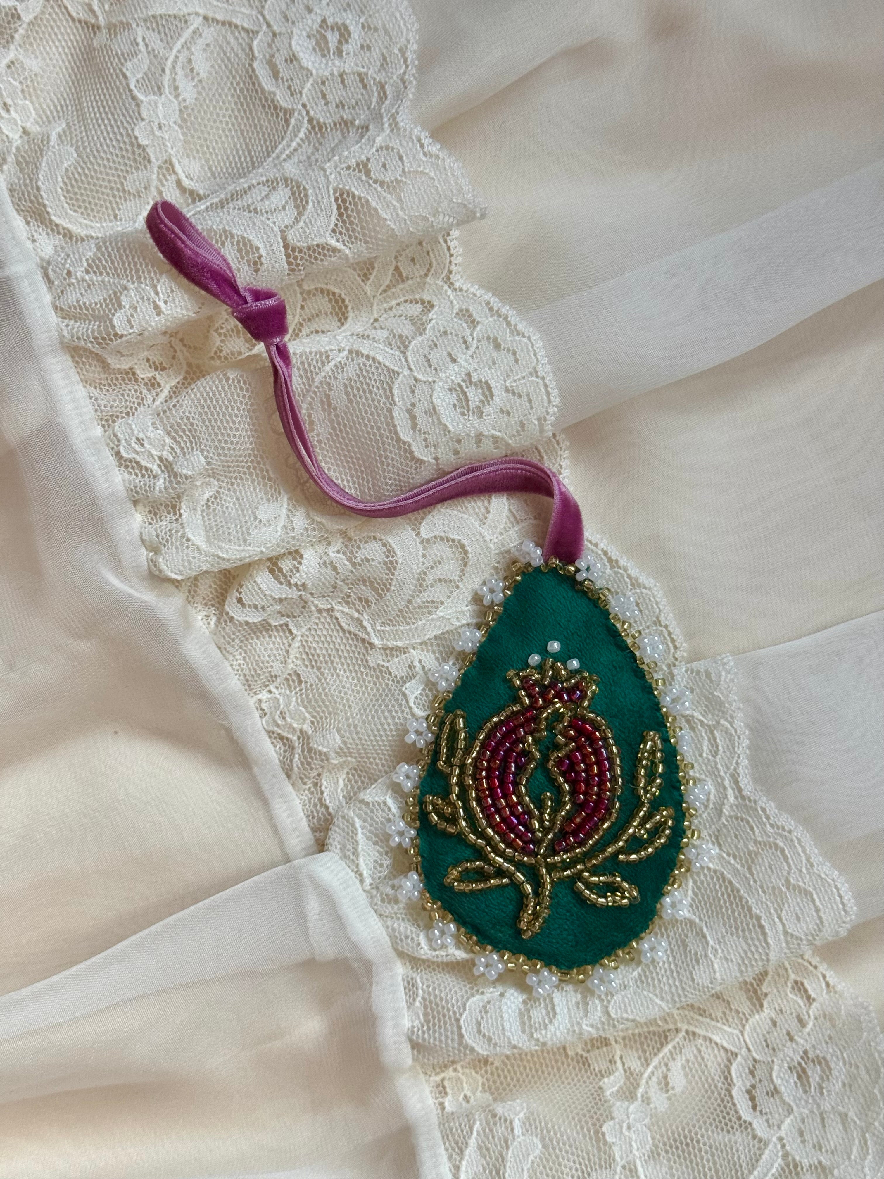 Persephone Velvet Teardrop Ornament