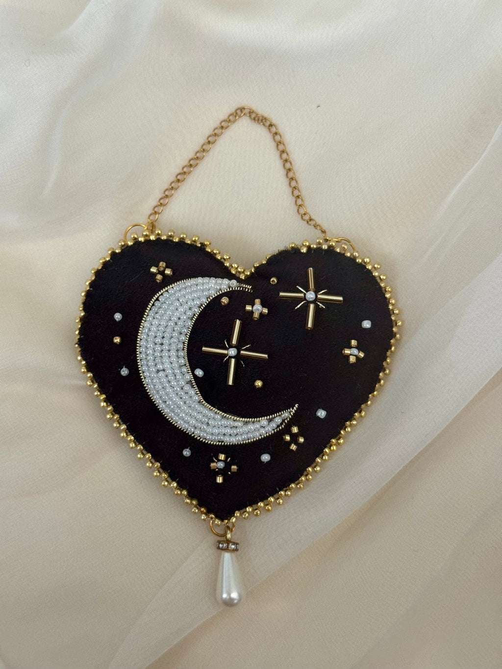 Witching Hour Black Velvet Wall Hanging