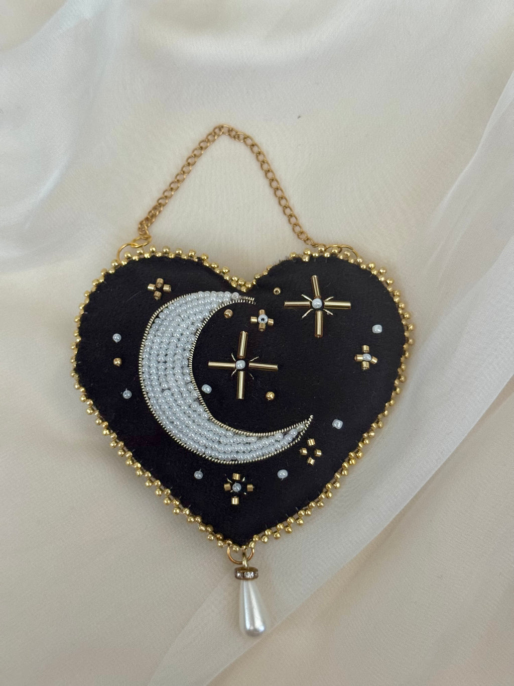 Witching Hour Black Velvet Wall Hanging