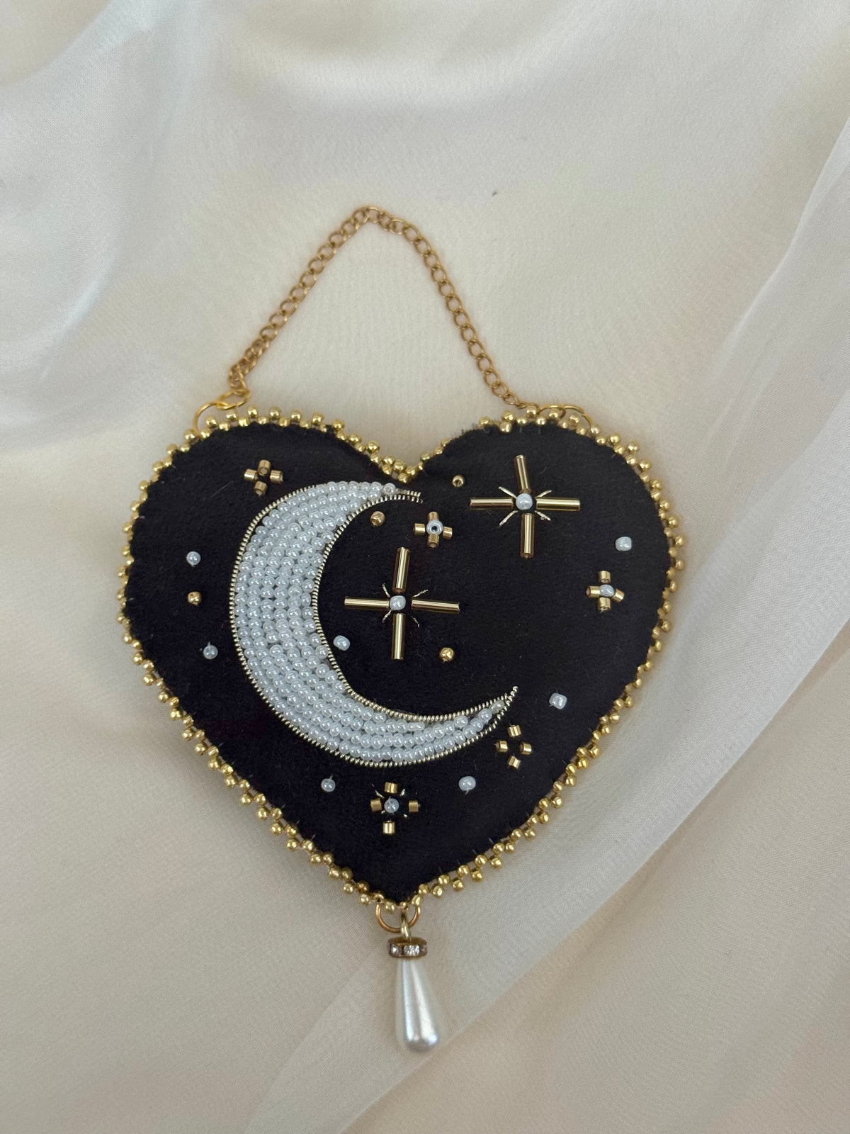 Witching Hour Black Velvet Wall Hanging