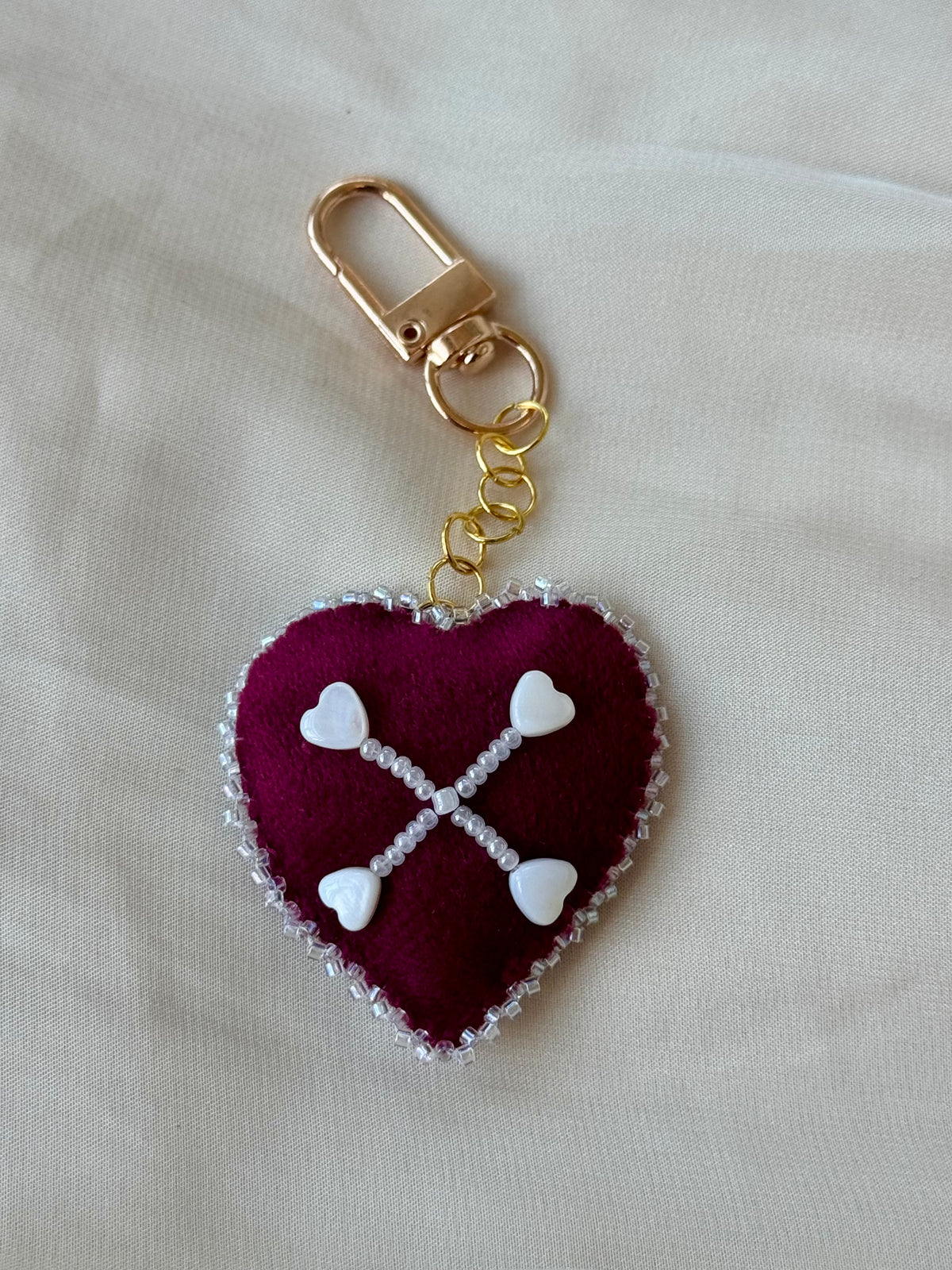 Sweet Mortality Red Velvet Bag Charm