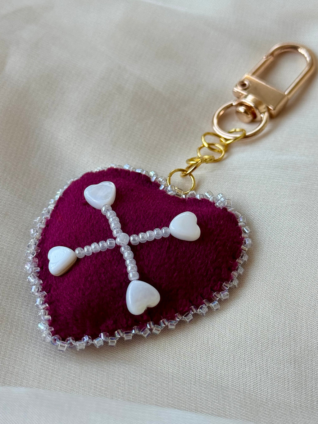 Sweet Mortality Red Velvet Bag Charm