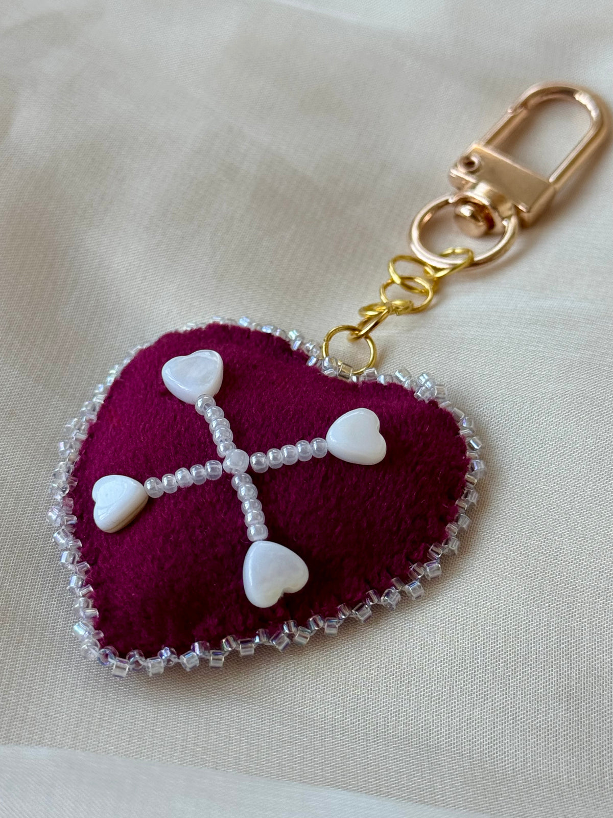 Sweet Mortality Red Velvet Bag Charm