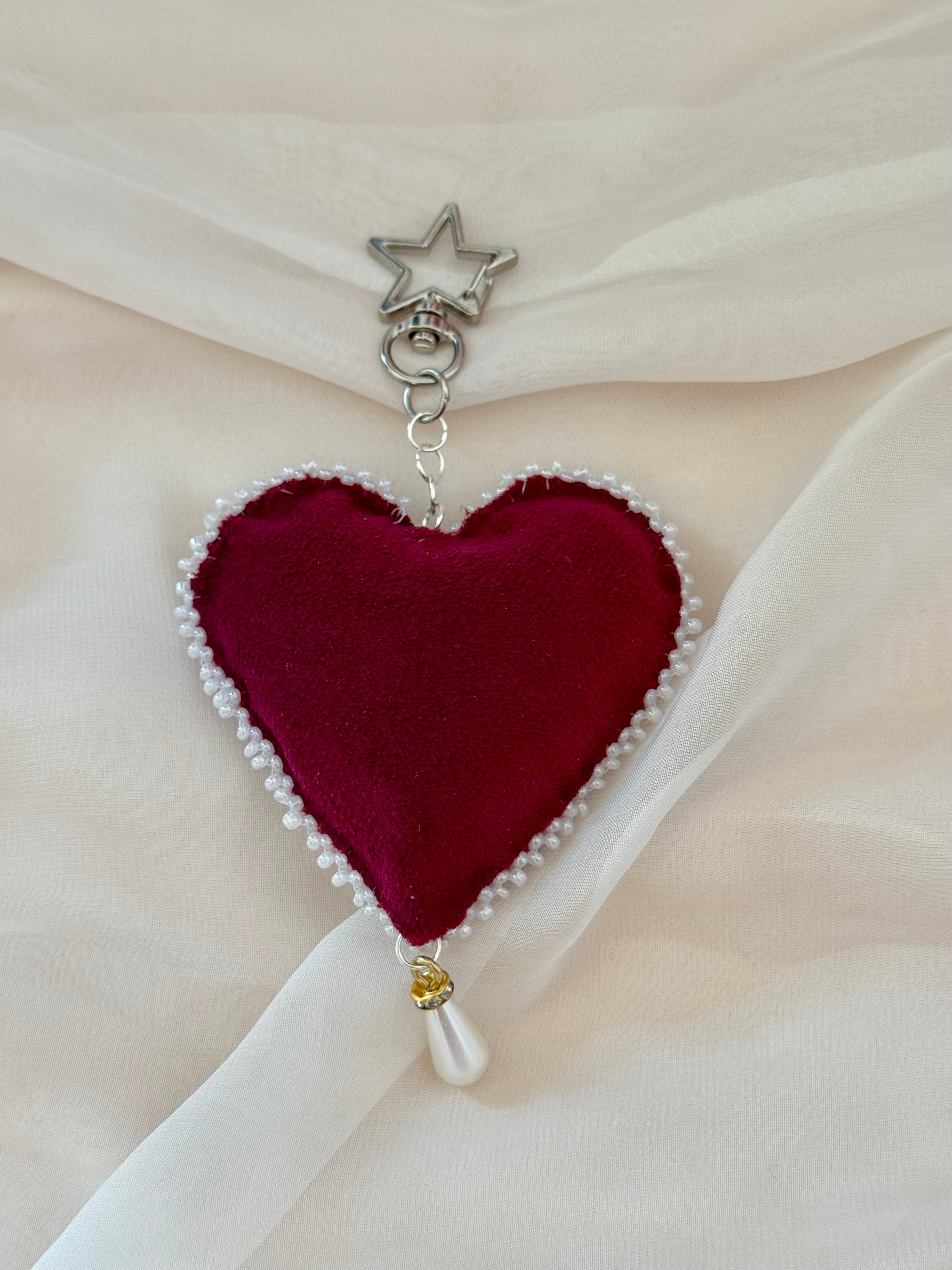 Swan’s Heart Bag Charm