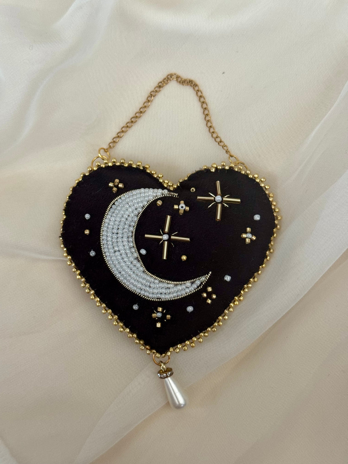 Witching Hour Black Velvet Wall Hanging