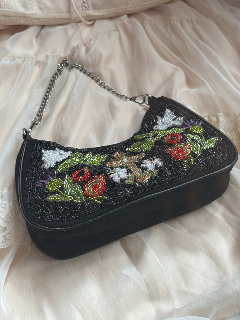 Garden of Eden Hand Beaded Bag