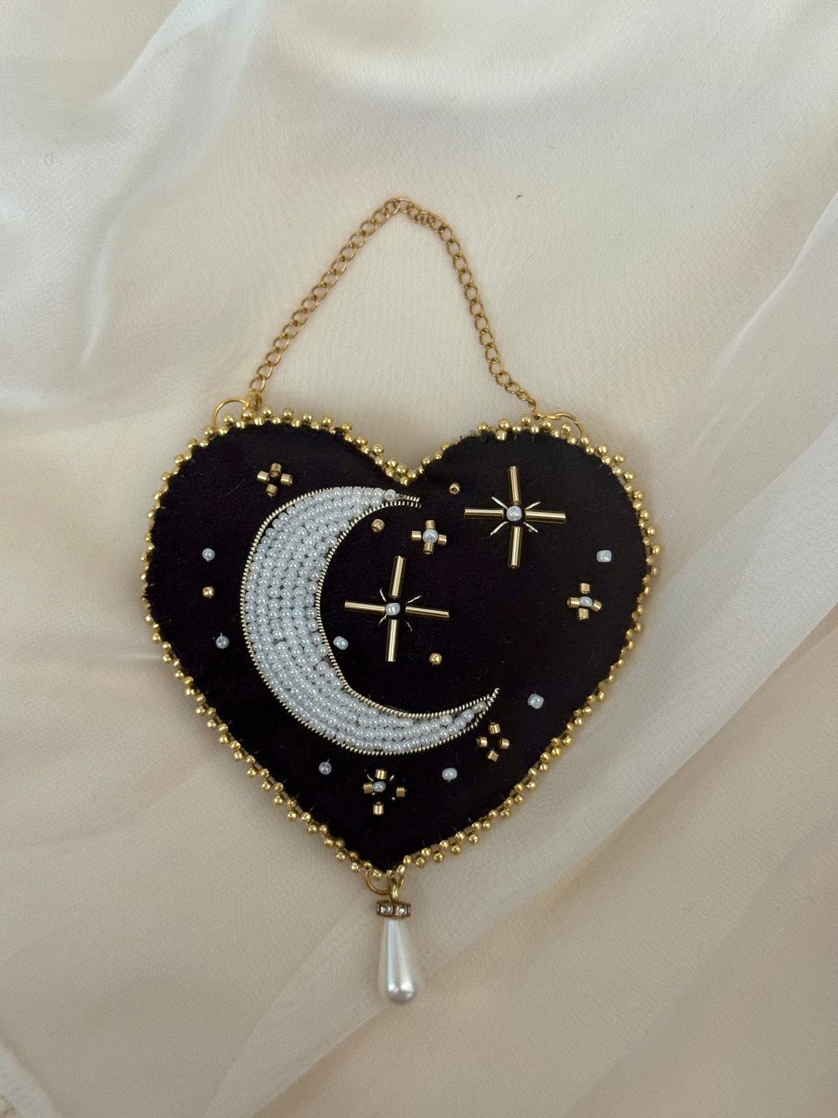 Witching Hour Black Velvet Wall Hanging