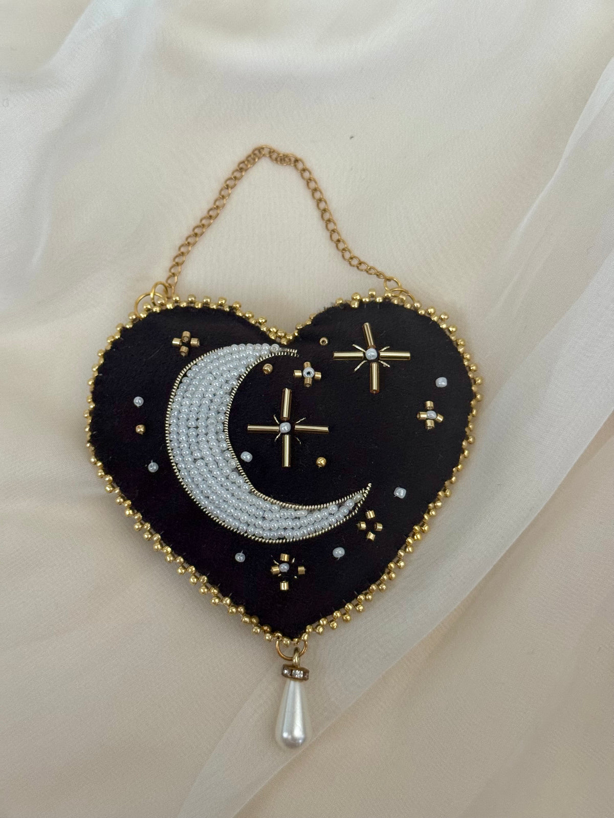 Witching Hour Black Velvet Wall Hanging
