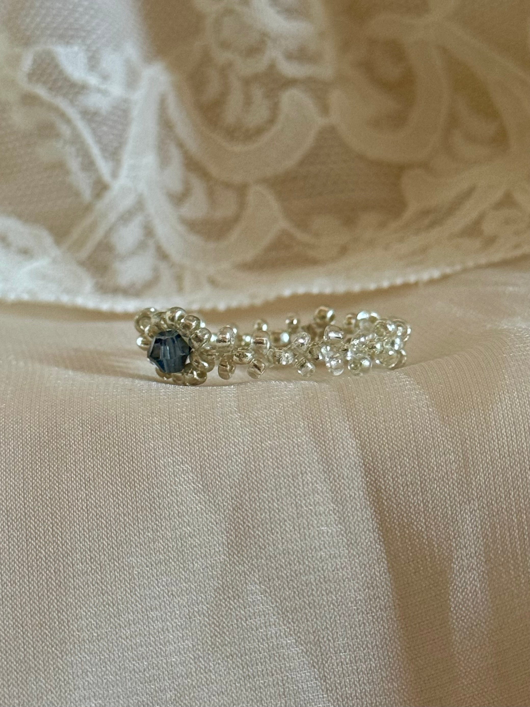 Halo Hand Beaded Ring
