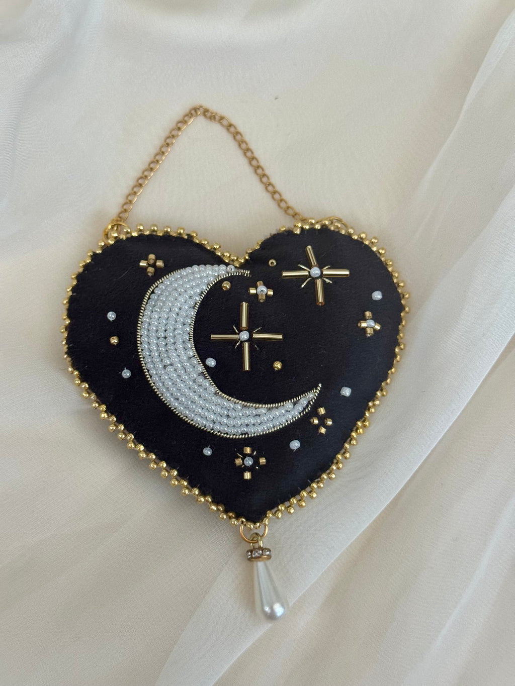Witching Hour Black Velvet Wall Hanging