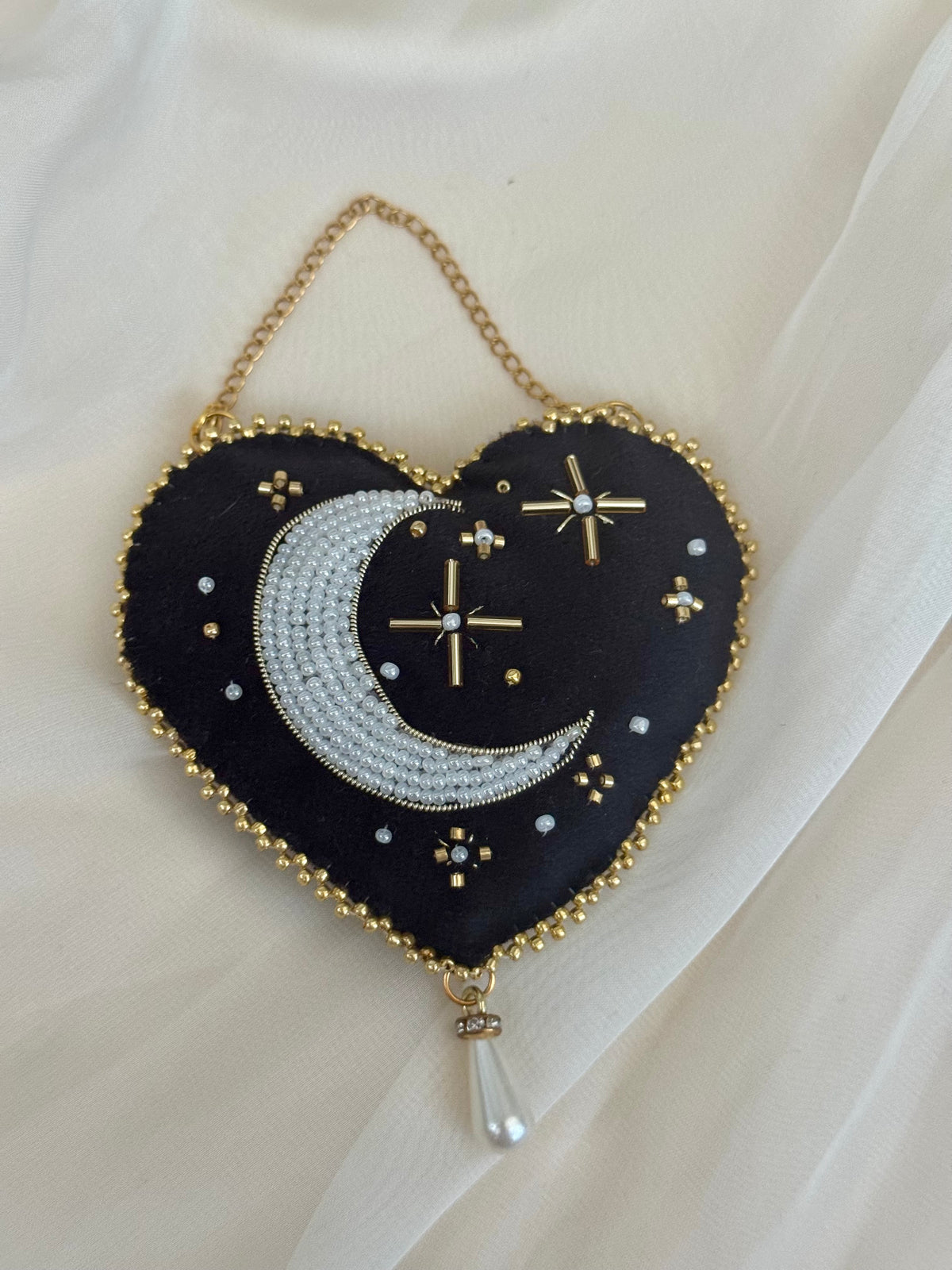 Witching Hour Black Velvet Wall Hanging