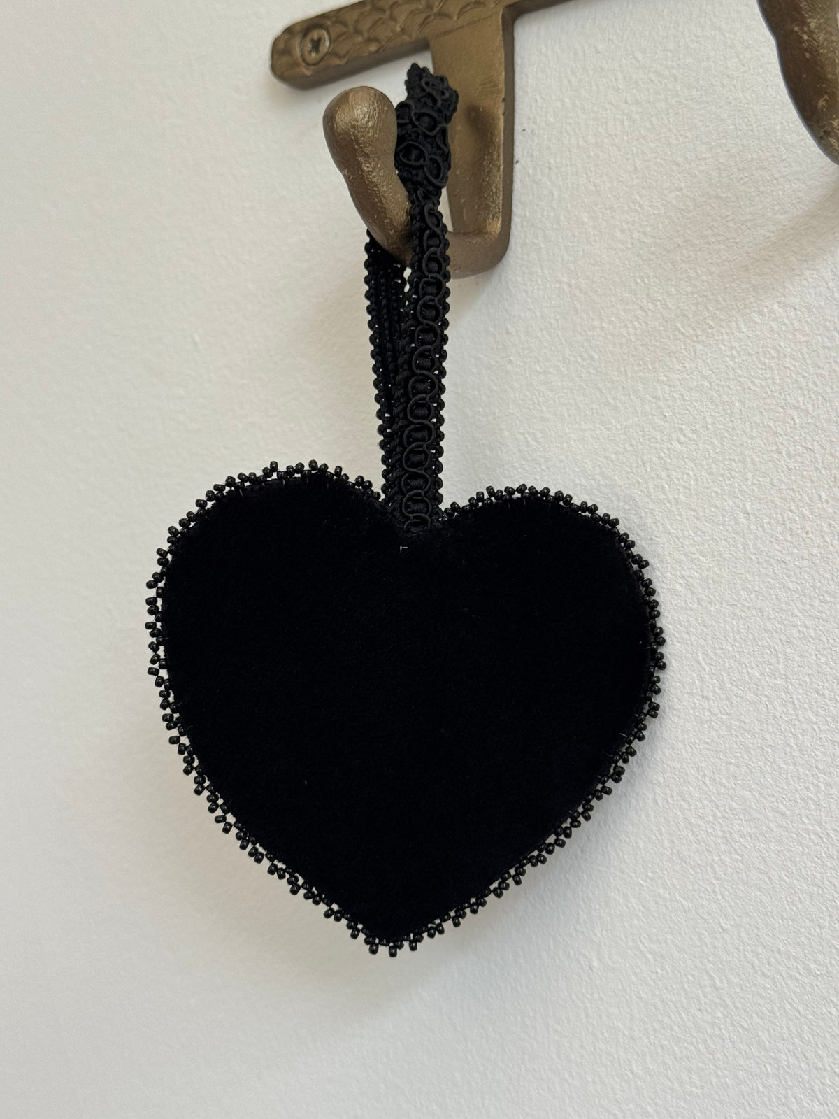 Tenebrae Embossed Black Velvet Ornament