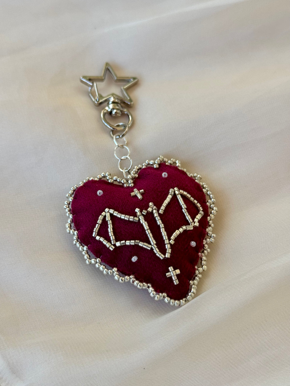 Bloodwing Red Velvet Bag Charm
