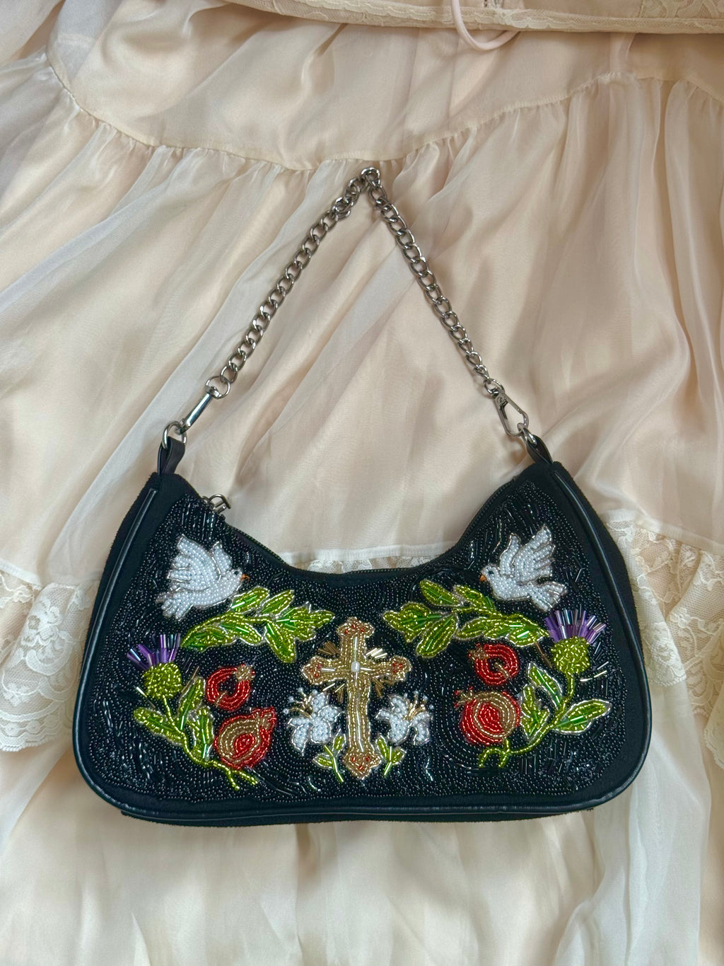 Garden of Eden Hand Beaded Bag