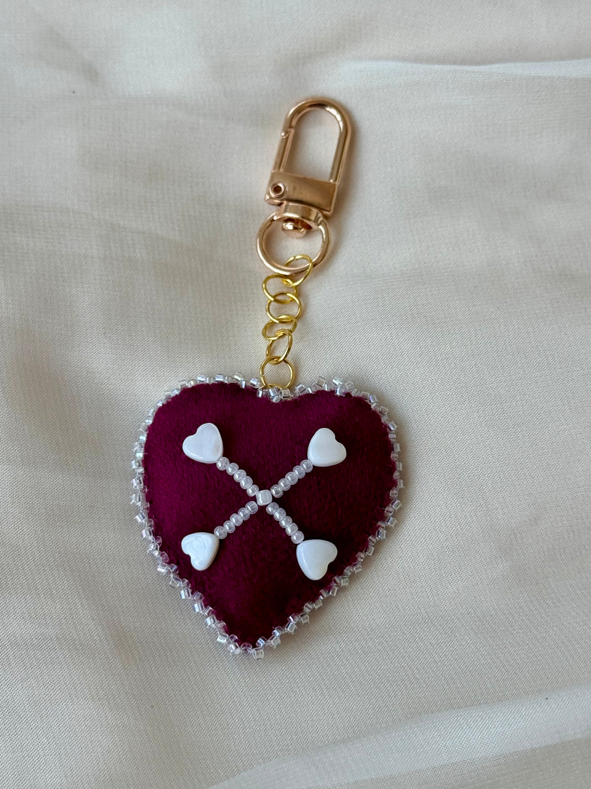 Sweet Mortality Red Velvet Bag Charm
