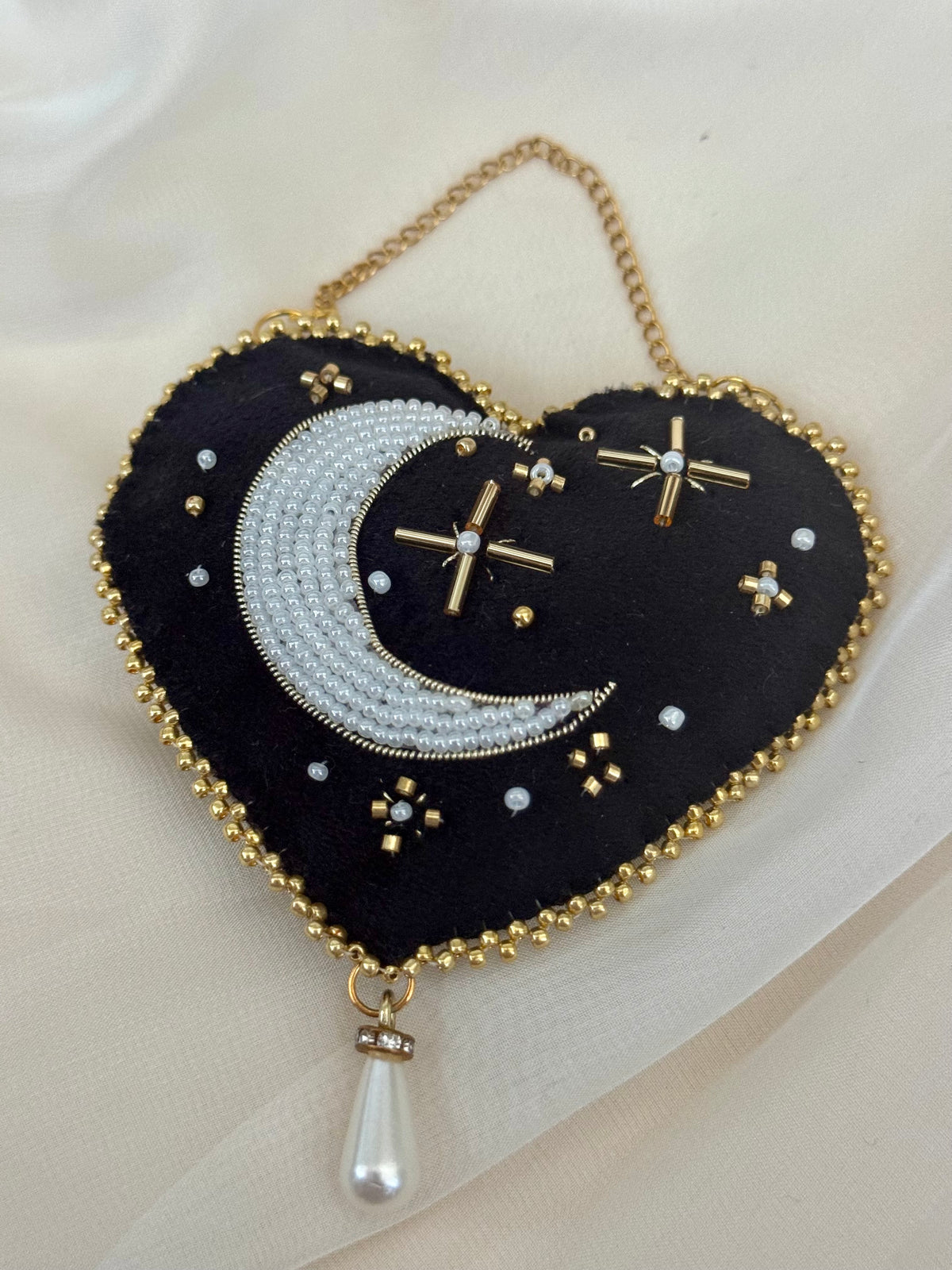 Witching Hour Black Velvet Wall Hanging