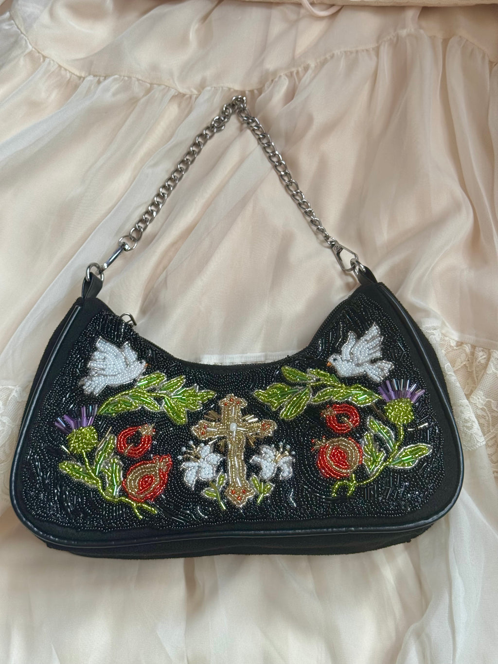 Garden of Eden Hand Beaded Bag