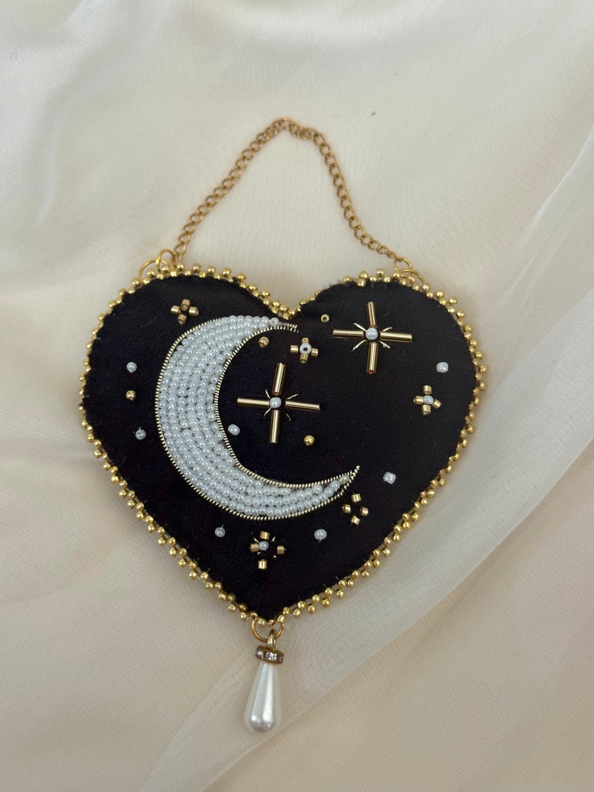 Witching Hour Black Velvet Wall Hanging
