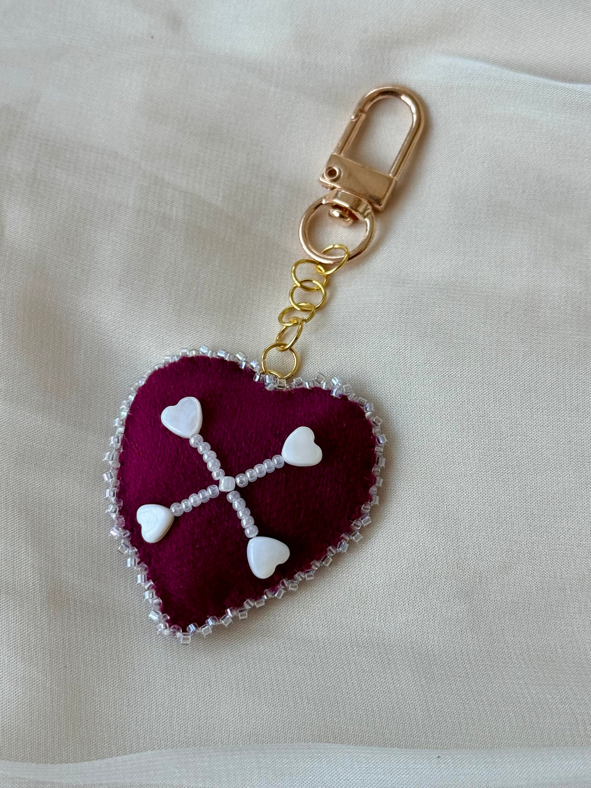 Sweet Mortality Red Velvet Bag Charm