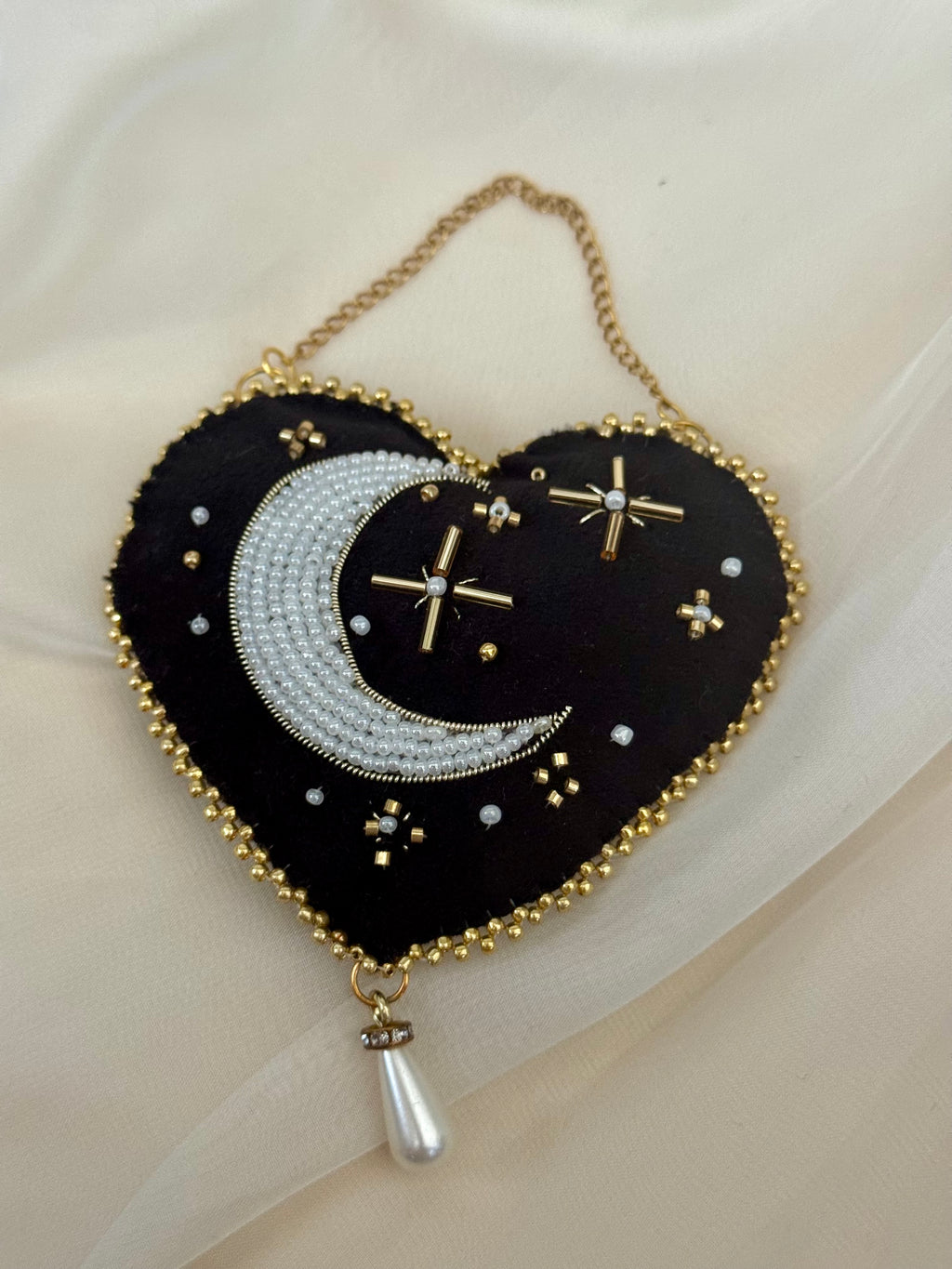 Witching Hour Black Velvet Wall Hanging