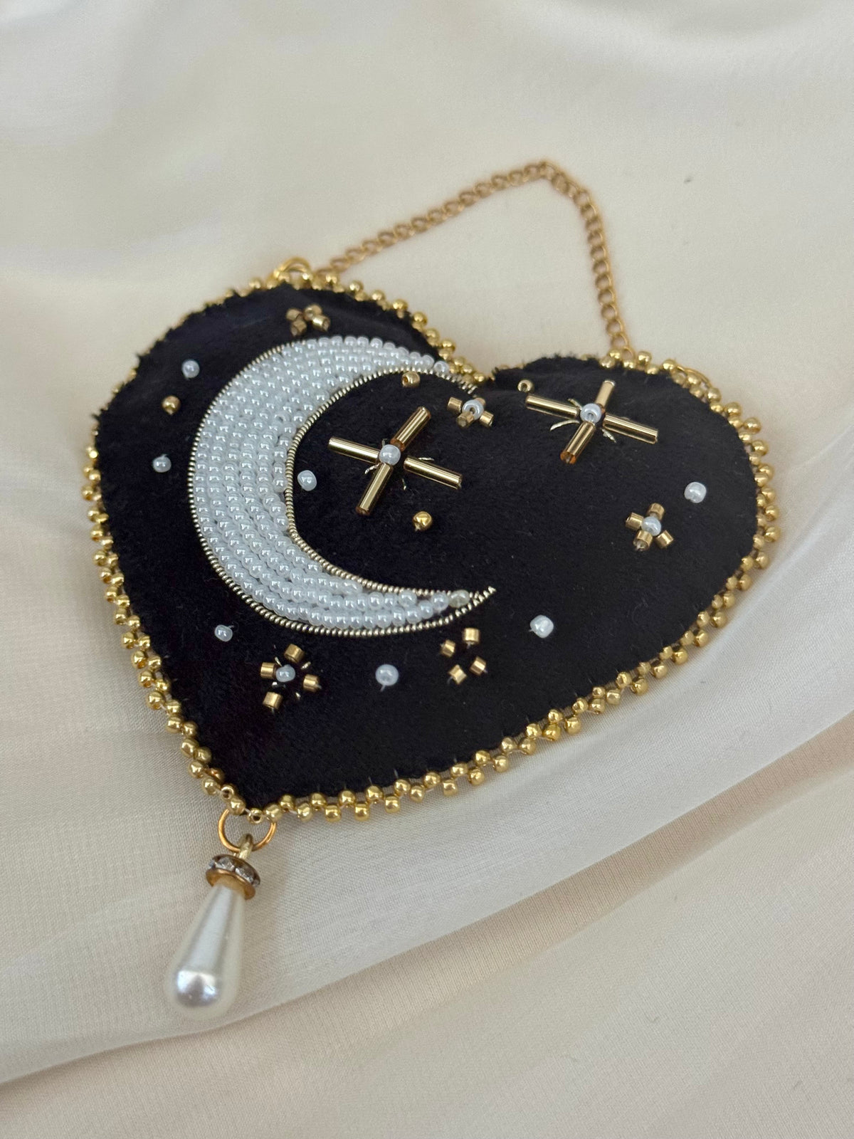 Witching Hour Black Velvet Wall Hanging