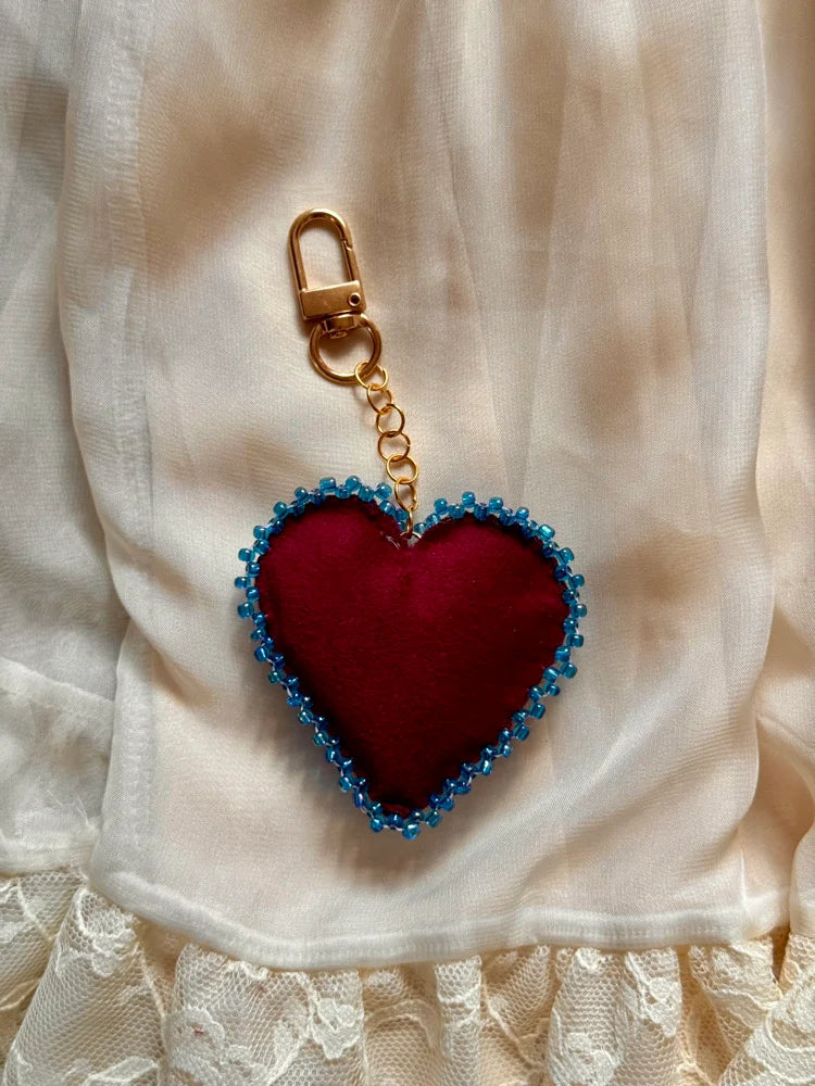 Penitent Sapphire Sacred Heart Bag Charm