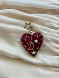 Midnight Eclipse Sacred Heart Bag Charm